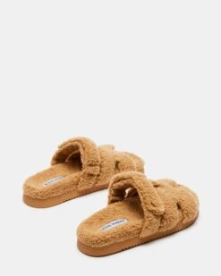 MAYVEN FAUX SHEARLING CAMEL FABRIC -Steve Madden Shop STEVEMADDEN SHOES MAYVEN F CREAM FABRIC 03