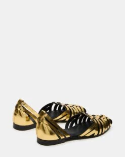 MEDLIN GOLD LEATHER -Steve Madden Shop STEVEMADDEN SHOES MEDLIN GOLD 02