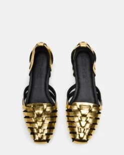 MEDLIN GOLD LEATHER -Steve Madden Shop STEVEMADDEN SHOES MEDLIN GOLD 03