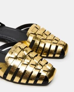 MEDLIN GOLD LEATHER -Steve Madden Shop STEVEMADDEN SHOES MEDLIN GOLD 04