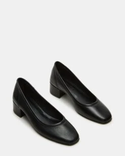 MOLLIE BLACK LEATHER -Steve Madden Shop STEVEMADDEN SHOES MOLLIE BLACK LEATHER 02