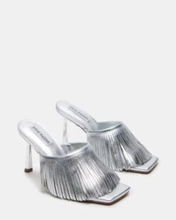 Steve Madden Shop -Steve Madden Shop STEVEMADDEN SHOES MORINA SILVER LEATHER 01
