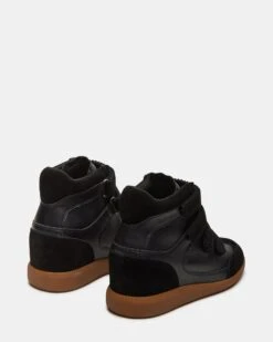 MUSTANG BLACK SUEDE -Steve Madden Shop STEVEMADDEN SHOES MUSTANG BLACK SUEDE 01