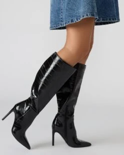 NITRO BROWN SNAKE -Steve Madden Shop STEVEMADDEN SHOES NITRO BLACK EEL 10698 73cbaddd 518b 45b3 b3ec b47e4c4bbb02