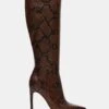 NITRO BROWN SNAKE -Steve Madden Shop STEVEMADDEN SHOES NITRO BROWN SNAKE