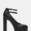 PEYTON BLACK LEATHER -Steve Madden Shop STEVEMADDEN SHOES PEYTON BLACK LEATHER 01