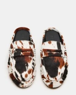 RAFE BROWN COW PRINT -Steve Madden Shop STEVEMADDEN SHOES RAFE C BROWN MULTI 04