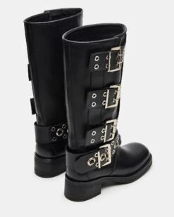 RAMPAGE BLACK LEATHER -Steve Madden Shop STEVEMADDEN SHOES RAMPAGE BLACK LEATHER 03