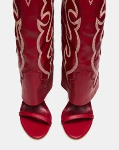 RAVINE WESTERN RED -Steve Madden Shop STEVEMADDEN SHOES RAVINE WEST RED 04