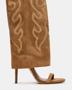 RAVINE WESTERN TAN SUEDE -Steve Madden Shop STEVEMADDEN SHOES RAVINE WEST TAN SUEDE 04