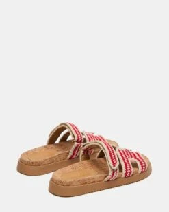MAYVEN WOVEN RED/BEIGE -Steve Madden Shop STEVEMADDEN SHOES RED BEIGE 02