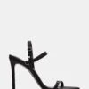TANA BLACK SATIN -Steve Madden Shop STEVEMADDEN SHOES TANA BLACK SATIN 01
