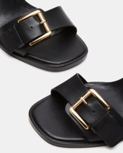 TRESSA BLACK LEATHER -Steve Madden Shop STEVEMADDEN SHOES TRESSA BLACK LEATHER BACK