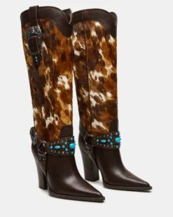 KOLT BROWN COW PRINT 10 KOLT BROWN COW PRINT -Steve Madden Shop STEVEMADDEN SHOE KOLT H BROWN MULTI 02