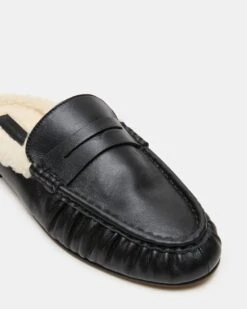 RAFE FAUX FUR BLACK LEATHER -Steve Madden Shop STEVEMADDEN SHOE RAFE F BLACK LEATHER 05